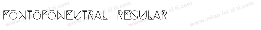 fontopoNEUTRAL Regular字体转换